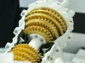 Model turbiny gazowej, pokazujący złożoność części samochodowych wykonanych metodą druku 3D.