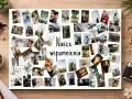 Kolaż zdjęć "Nasze wspomnienia" to świetny pomysł, jak wydrukować plakat z ważnymi chwilami.