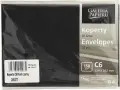 Opakowanie czarnych kopert C6 Pearl, 10 sztuk, 150 g/m². Idealne do wysyłki ważnych dokumentów.