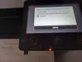Na ekranie drukarki Canon MF645cx komunikat o nieoryginalnej kasecie z tonerem cyjanowym.