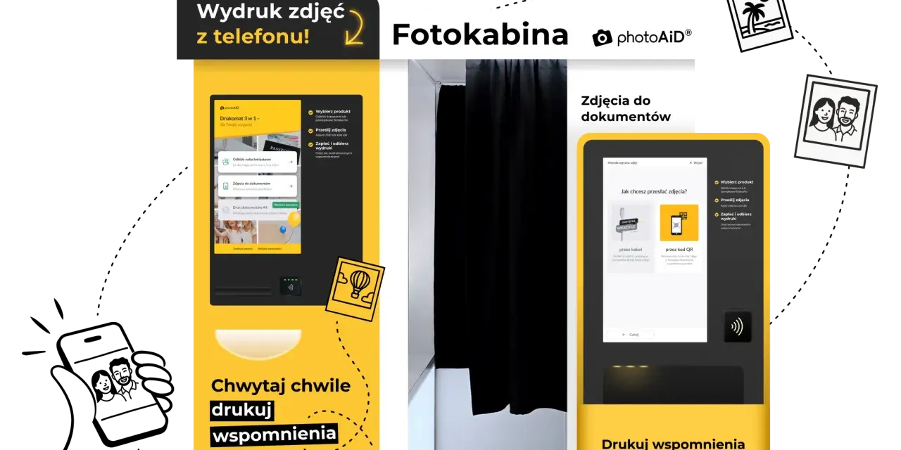 Gdzie można wydrukować dokument? W fotokabinie photoAiD wydrukujesz zdjęcia z telefonu, dokumenty A4 i odbitki.