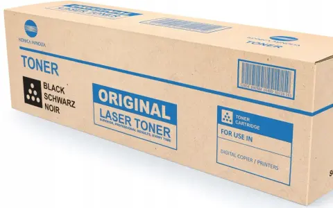 Oryginalny czarny toner Konica Minolta do bizhub c253, zapewniający doskonałe rezultaty druku.
