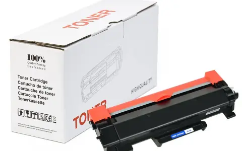 Nowy toner do drukarki Brother HL-L2312D, zapakowany w białe pudełko z napisem "TONER" i oznaczeniem "HIGH QUALITY".