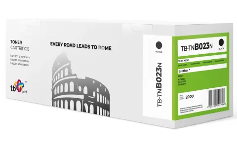 Toner TB-TNB023N do drukarki Brother HL-B2080DW, z wizerunkiem Koloseum.