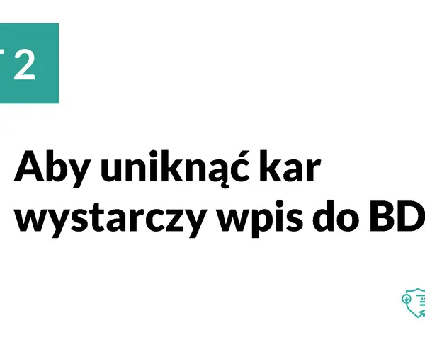 Aby uniknąć kar, wystarczy wpis do BDO. MIT 2.