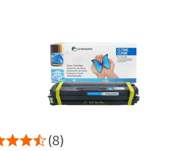 Toner do drukarki Samsung CLP-680ND, model CLT506L, w opakowaniu Losmann z motywem motyla.