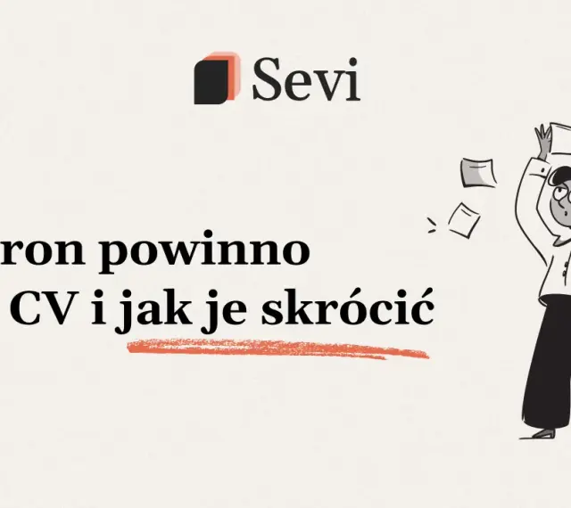 Ile stron powinno mieć CV i jak je skrócić? Czy CV może być na 2 strony? Ilustracja przedstawia osobę zdezorientowaną wśród dokumentów.